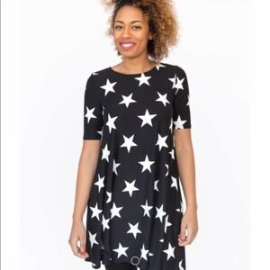 Agnes‎ and Dora Big Star Swing Tunic Top Dress Americana XXS Patriotic